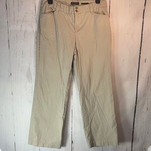 Eddie Bauer Blakely Fit  Women's Khaki Straight Leg Jeans